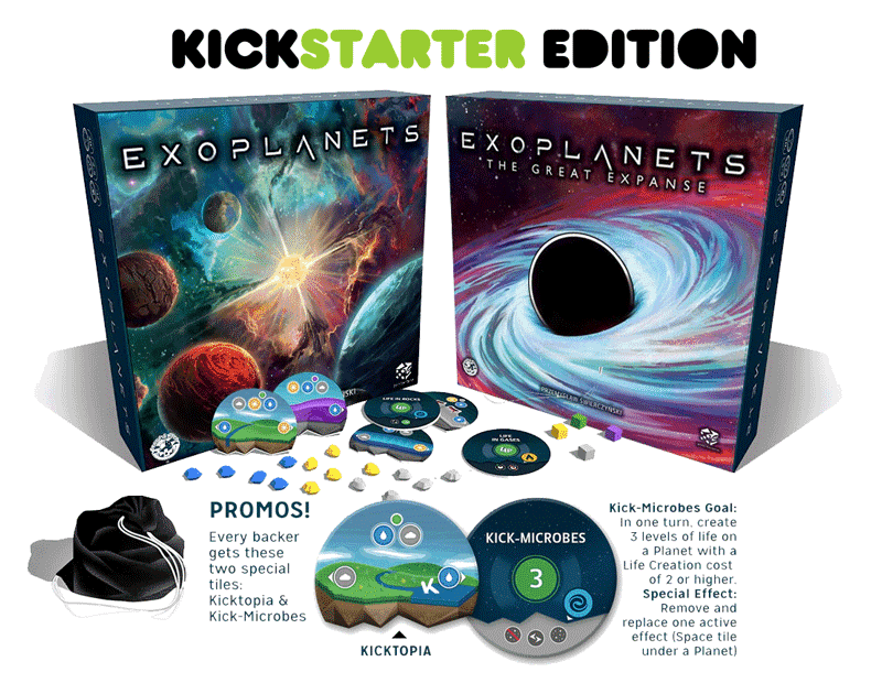 Exoplanets Plus Passos i rozszerzenia (Kickstarter Special) Kickstarter Game Board&Dice