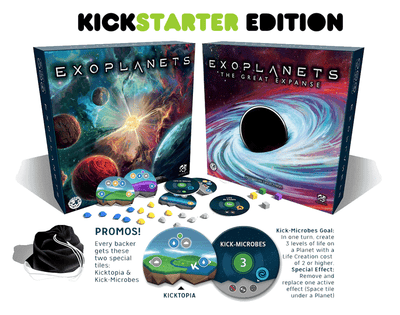 Exoplanets más el juego de mesa de promociones y expansiones (Kickstarter Special) Juego de mesa de Kickstarter Board&amp;Dice