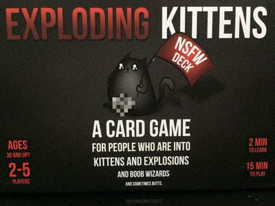 Exploding Kittens:NSFW甲板(Kickstarter Special)Kickstarter棋盘游戏 Game Steward KS800146A