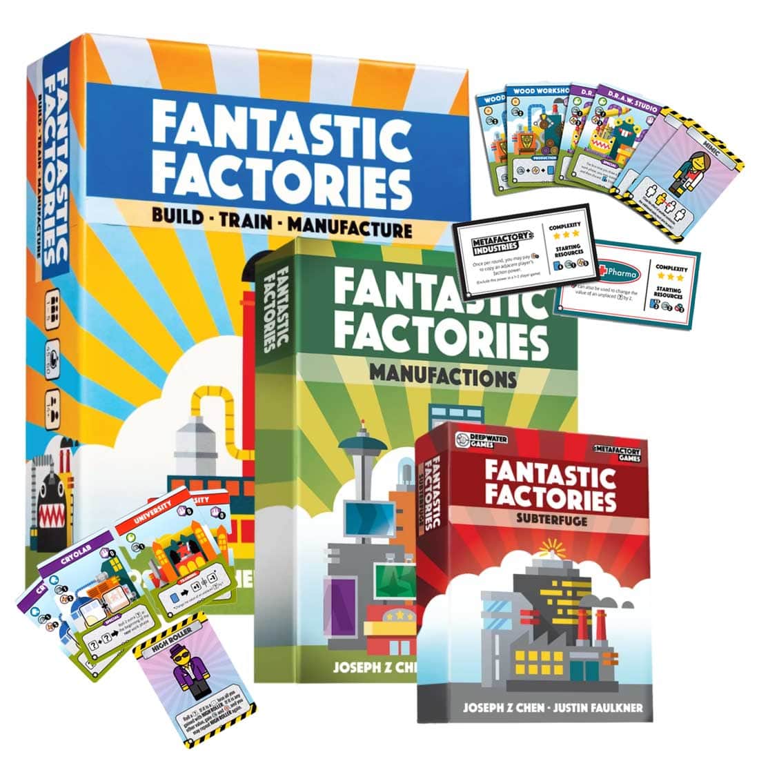 Fantastic Factories Manufactions: "Everything But The Play Mat" Bundle (Kickstarter Pre-Order Special) Kickstarter Board Game The Game Steward KS001055A