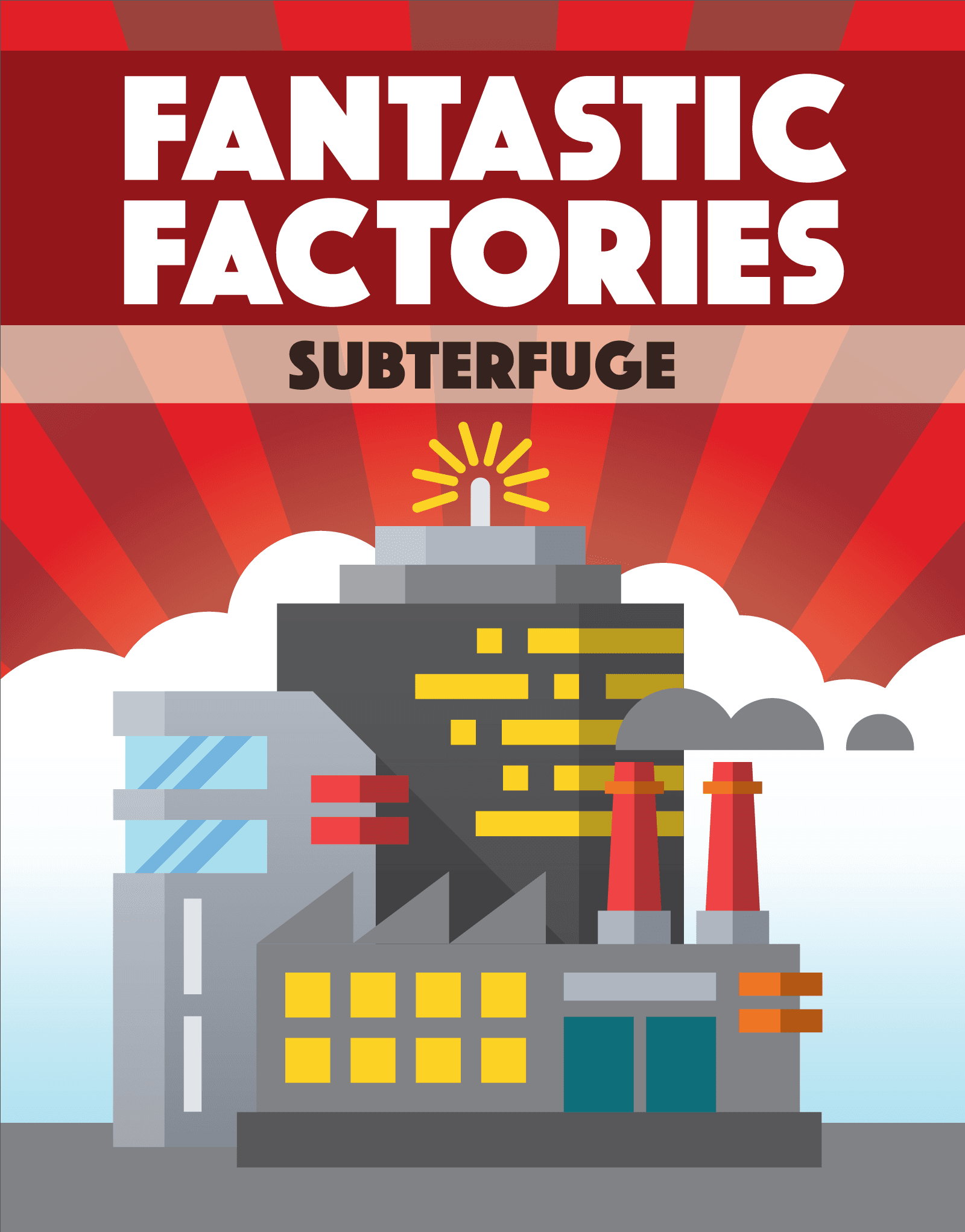 Fantastiske fabrikker: Subterfuge (Retail Edition) Detailbestyrelsesspiludvidelse Deep Water Games KS001135A