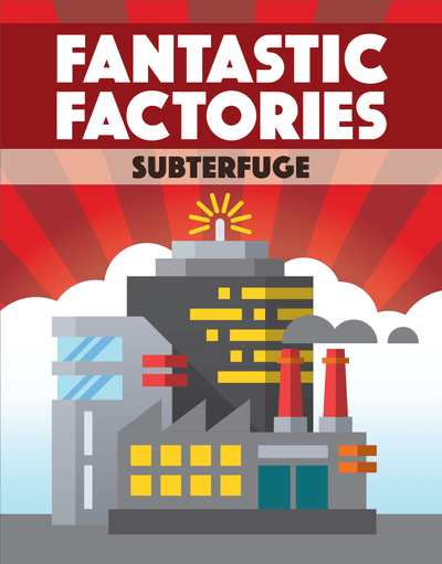 Fantastiset tehtaat: Subterfuge (vähittäiskauppa) vähittäiskaupan lautapelin laajennus Deep Water Games KS001135a