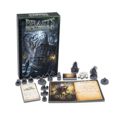 Destino dos deuses mais velhos, além de bestas de além, mais Azathoth Elder God Promo (Kickstarter Special) jogo de tabuleiro Kickstarter Greater Than Games (Fabled Nexus)