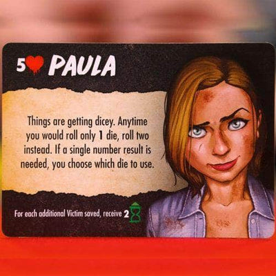 Final Girl: Paula Promo Card (Kickstarter förbeställning Special) Kickstarter Board Game Expansion Van Ryder Games KS001081K