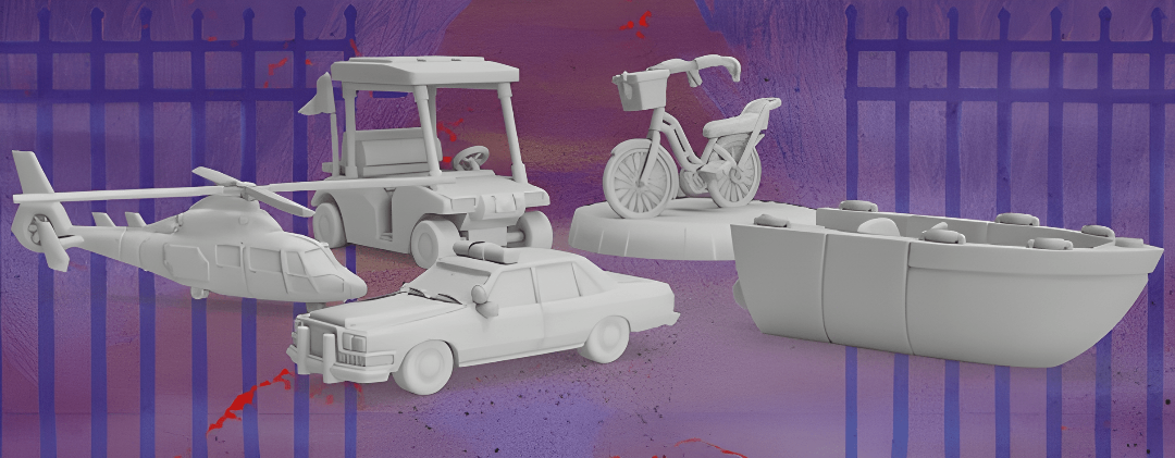 Final Girl: Conjunto de miniaturas do veículo [Série 1] (Kickstarter Pré-encomenda especial) Acessório do jogo de tabuleiro Kickstarter Van Ryder Games KS001081P