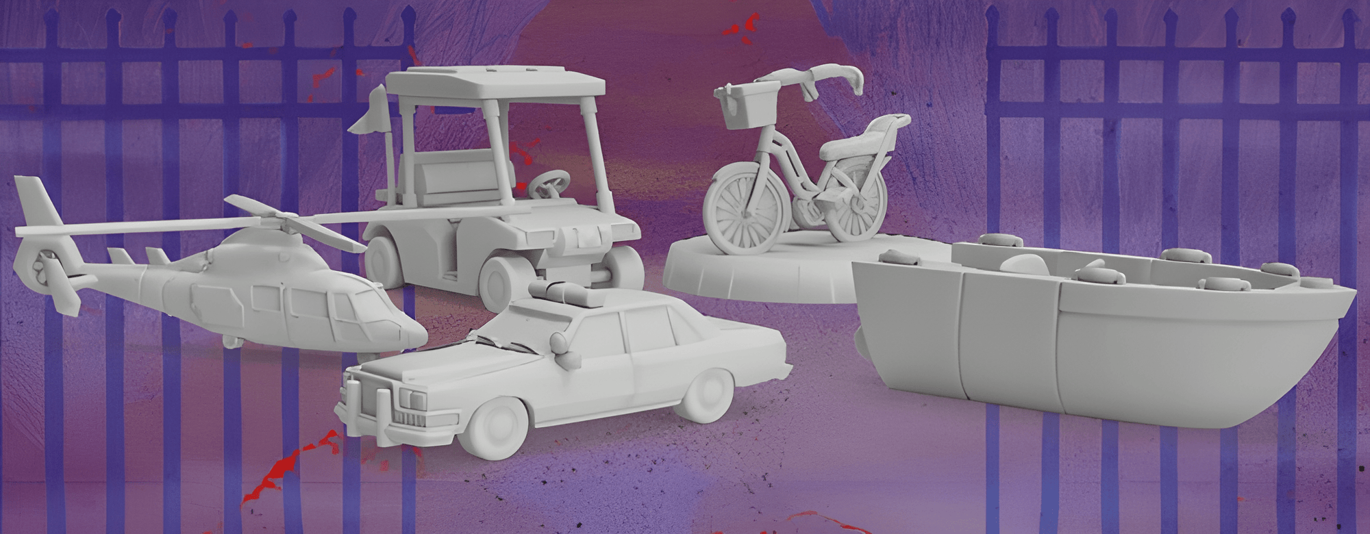 Final Girl: Vehicle Miniature Set [Series 1] (Kickstarter Pre-Order Special) Kickstarter Board Game Accessory Van Ryder Games KS001081P