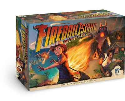 Ilha da bola de fogo: a maldição do pacote de vul-kar (Kickstarter pré-encomenda especial) jogo de tabuleiro Kickstarter Restoration Games