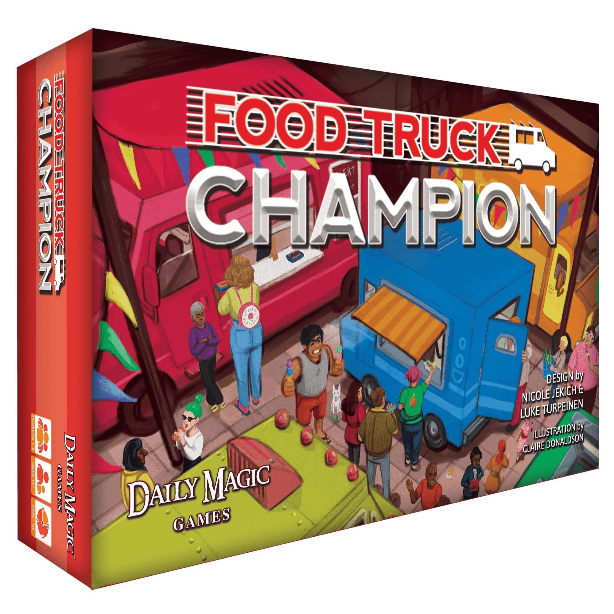 אלוף משאית אוכל: מהדורת דלוקס (Kickstarter Special) משחק לוח קיקסטארטר Daily Magic Games