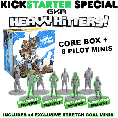GKR: لعبة Heavy Hitters (Kickstarter Special) Kickstarter Board Cryptozoic Entertainment