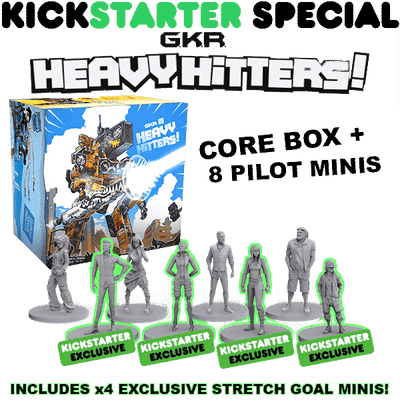 GKR: Hitters pesados (Kickstarter Special) jogo de tabuleiro Kickstarter Cryptozoic Entertainment