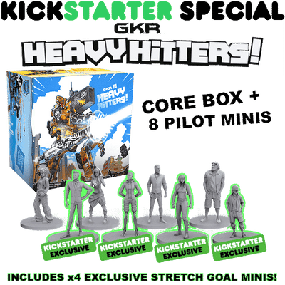 GKR: tunga hitters (Kickstarter Special) Kickstarter brädspel Cryptozoic Entertainment