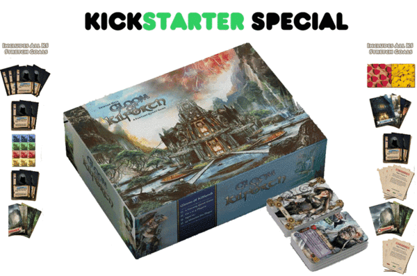 Gloom of Kilforth: Ett Fantasy Quest-spel (Kickstarter förbeställning Special) Kickstarter-kortspel Hall or Nothing Productions