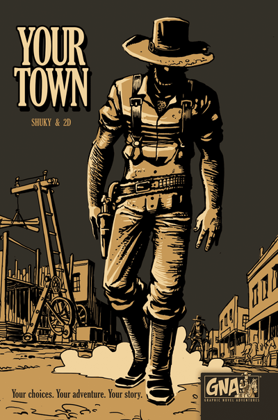 Graphic Novel Adventures: Your Town (Retail Edition) Retail Board Game Van Ryder Games 9780999769836 KS800695A