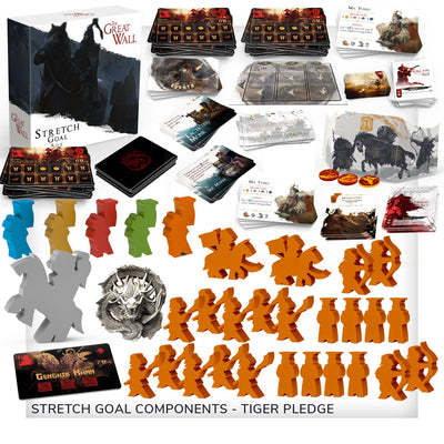 Great Wall: Tiger Gameplay Alling Pledge Plus Deluxe Meeples (Kickstarter Special)