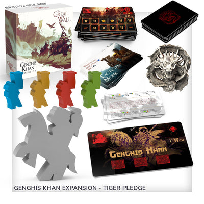 Nagy fal: Tiger játékmenet All-in Pledge Plus Deluxe Meeples (Kickstarter Special)