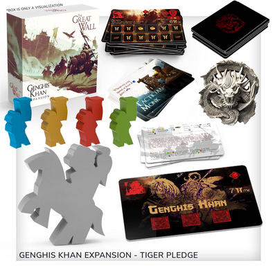 Great Wall: Tiger Gameplay All-In Dedge Plus Deluxe Meeples (Kickstarter Special)