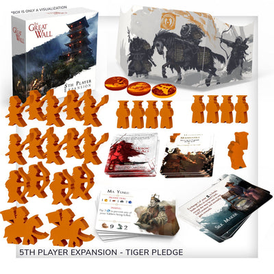 Nagy fal: Tiger játékmenet All-in Pledge Plus Deluxe Meeples (Kickstarter Special)