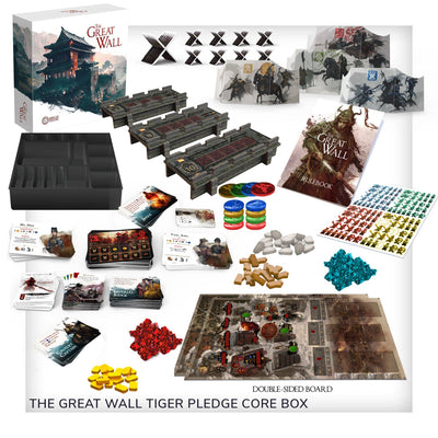 Great Wall: Tiger Gameplay All-In Pledge بالإضافة إلى Deluxe Meeples (Kickstarter Special)