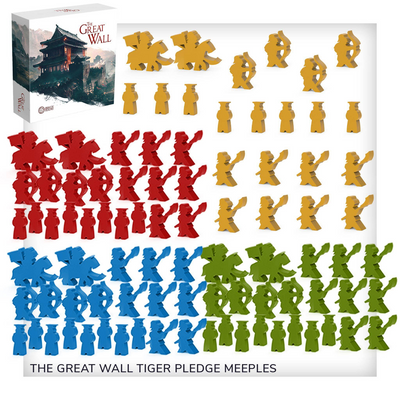 Great Wall: Tiger Gameplay All-In Pledge Plus Deluxe Meeples (Kickstarter Special)