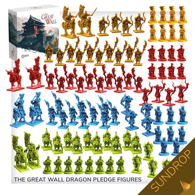 Gran Muralla: Dragon Gameplay All-In Depderge Plus Sundrop Miniatures prehadeado (Kickstarter Pre-Order Special) Juego de mesa de Kickstarter Awaken Realms KS001007D