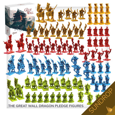 Great Wall: Dragon Gameplay All-In Pledge Plus Sundrop Pre-Shaded Miniatures (Kickstarter Pre-Order Special) Kickstarter Board Game Awaken Realms KS001007D