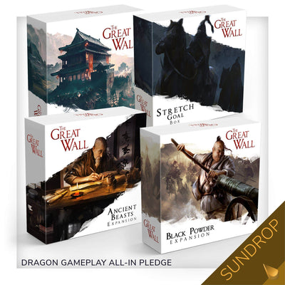Great Wall: Dragon Gameplay Alling Pledge Plus Sundrop Pré-sombreado Miniaturas (especial de pré-encomenda do Kickstarter) Jogo de tabuleiro Kickstarter Awaken Realms KS001007D