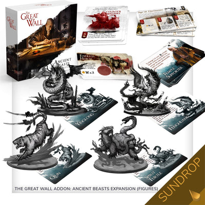 万里の長城:ドラゴンゲームプレイオールインプレッジとサンドロッププリシェードミニチュア(Kickstarter Pre-Order Special)Kickstarterボードゲーム Awaken Realms KS001007D