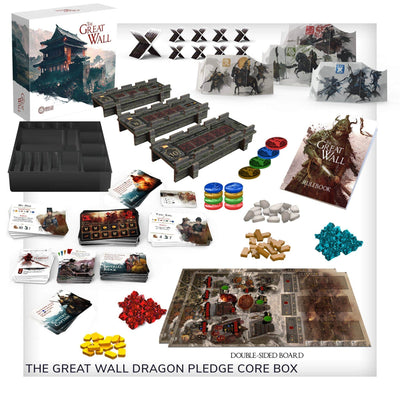 Suuri seinä: Dragon Gameplay All-In Pledge Plus Sundrop Pre Shaded Miniatures (Kickstarter Preder Tilaus) Kickstarter Board Game Awaken Realms KS001007D