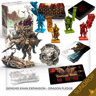 Great Wall: Dragon Gameplay All-In Pledge Plus Sundrop Pre-Shaded Miniatures (Kickstarter Pre-Order Special) Kickstarter Board Game Awaken Realms KS001007D