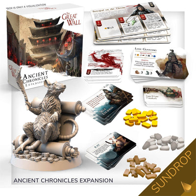 Great Wall: Dragon Gameplay Alling Pledge Plus Sundrop Pré-sombreado Miniaturas (especial de pré-encomenda do Kickstarter) Jogo de tabuleiro Kickstarter Awaken Realms KS001007D