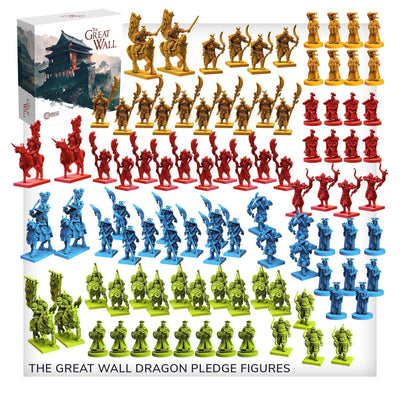 Great Wall: Dragon Gameplay All-In Pled Plus Omålade miniatyrer (Kickstarter förbeställning Special) Kickstarter Board Game Awaken Realms KS001007C