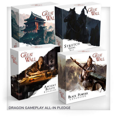 Große Wand: Dragon Gameplay All-In Pledge plus unbemalte Miniaturen (Kickstarter vorbestellt Special) Kickstarter-Brettspiel Awaken Realms KS001007C