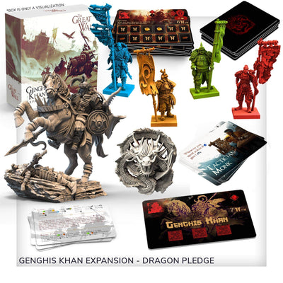 Great Wall: Dragon Gamepalay All-In Pledge Plus Nieplymalowane miniatury (Kickstarter w przedsprzedaży Special) Kickstarter Game Awaken Realms KS001007C