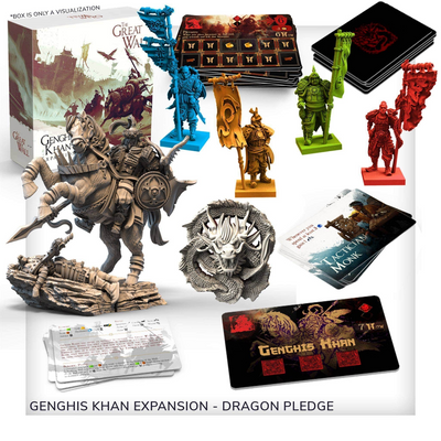 Great Wall: Dragon GamePlay Alling Pledge Plus Unpined Miniatures (Kickstarter Pré-encomenda especial) jogo de tabuleiro Kickstarter Awaken Realms KS001007C