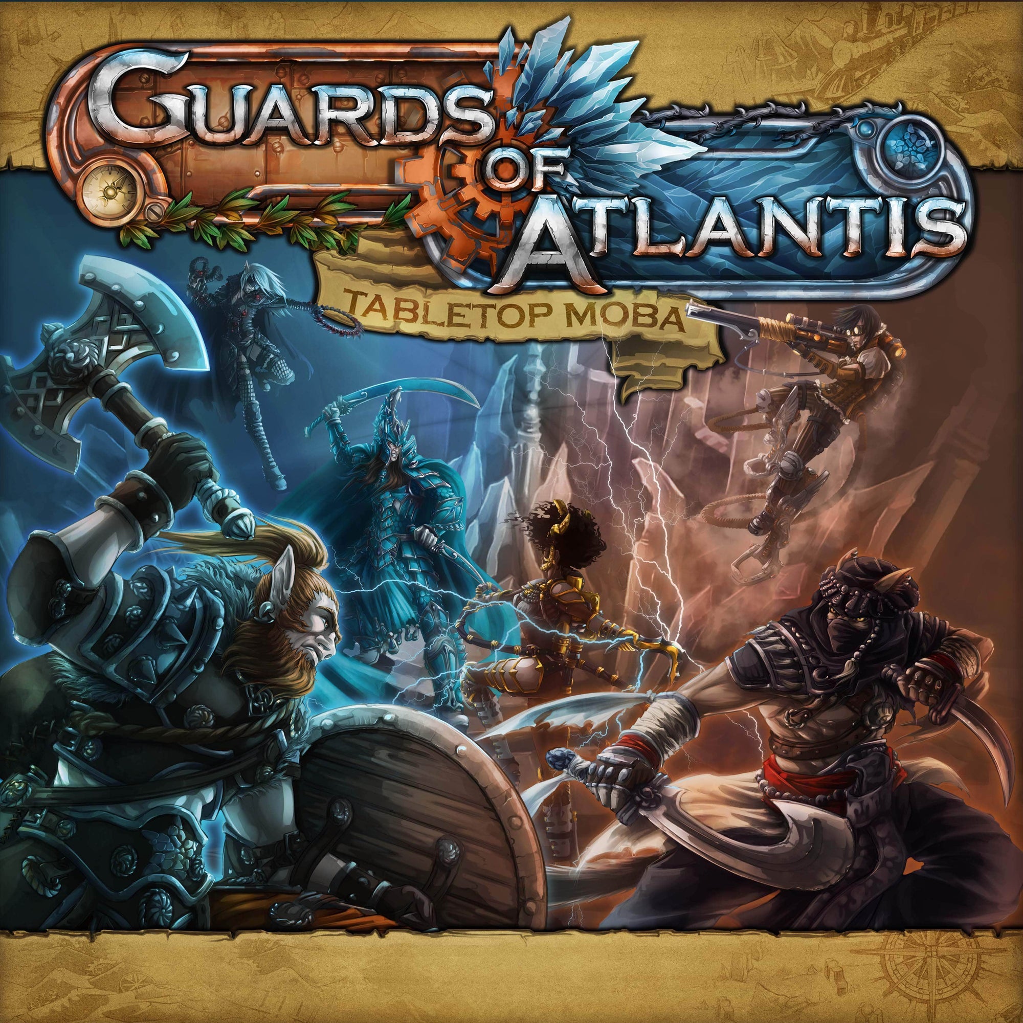 Guards of Atlantis: bordplade MOBA (Kickstarter Special) Kickstarter Board Game Wolff Designa KS800622A