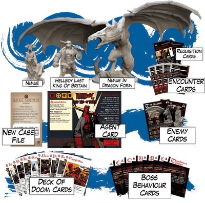 Hellboy: The Board Game - Pledge of Doom Expansions Bundle (Kickstarter förbeställning Special) Kickstarter Board Game Expansion Mantic Games KS001139A