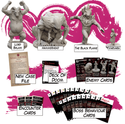 Hellboy: The Board Game - حزمة توسعات Pledge of Doom (الطلب المسبق الخاص لـ Kickstarter) توسيع لعبة Kickstarter Board Mantic Games KS001139A