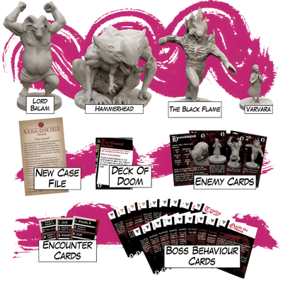 Hellboy: The Board Game - Promoção de expansões do DOOM (Kickstarter Pré -encomenda especial) Expansão do jogo de tabuleiro Kickstarter Mantic Games KS001139A