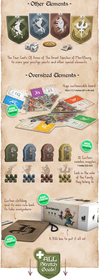 Henchmania: SBIRES (Kickstarter Special) Kickstarter Board Game Gigamic