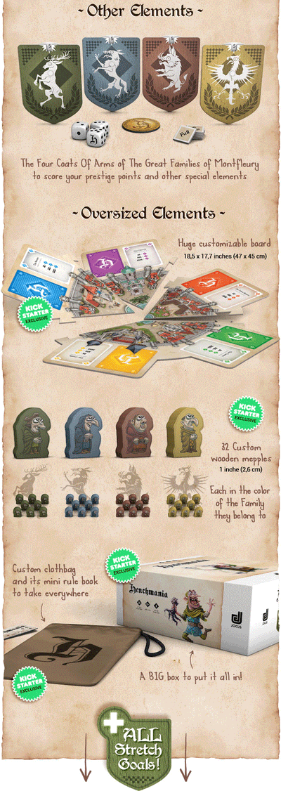 Henchmania: Sbires (Kickstarter Special) Kickstarter Board Game Gigamic