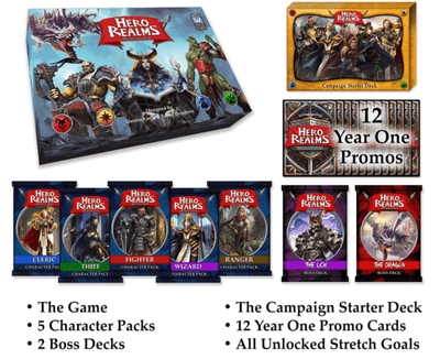 Hero Realms Adventurers Tier Bundle(Kickstarter Special)Kickstarterボードゲーム White Wizard Games