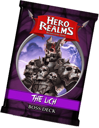 Hero Realms: Boss Deck - Suplemento de juego de mesa minorista Lich White Wizard Games