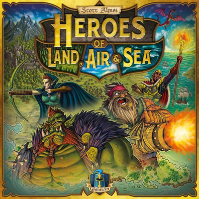 Hősök, a föld, az Air &amp; Sea Plus Playmat előre festett mindent Pledge Bundle (Kickstarter Pre-megrendelés Special) Gamelyn Games KS000980A