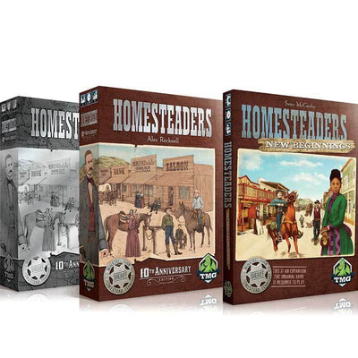 Homesteaders 10. vuosipäivän painos plus New Beginnings -laajennus (Kickstarter ennakkotilaus) Tasty Minstrel Games