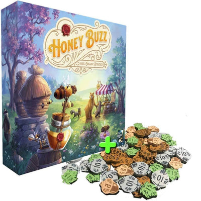 Honey Buzz Bundle Edition Plus Wooden Coins (Kickstarter Pre-Order Special) Kickstarter Board Game Elf Creek Games KS001005A