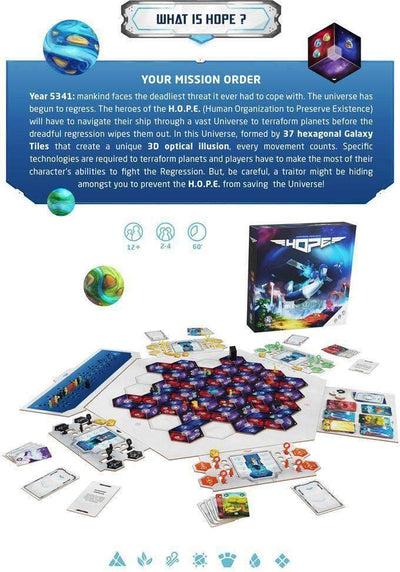HOPE - The Board Game (Kickstarter Special) (Ding &amp; Dent) Morning Board Game Geek, Kickstarter Games, Games, Kickstarter Board Games, Board Games, Morning, HOPE, The Games Steward, Area Movement, Time Track Games