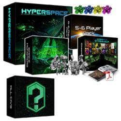 Hyperspace: Starship Captain Pled Plus Play Mat Bundle (Kickstarter förbeställning Special) Kickstarter brädspel Petersen Games KS001028A