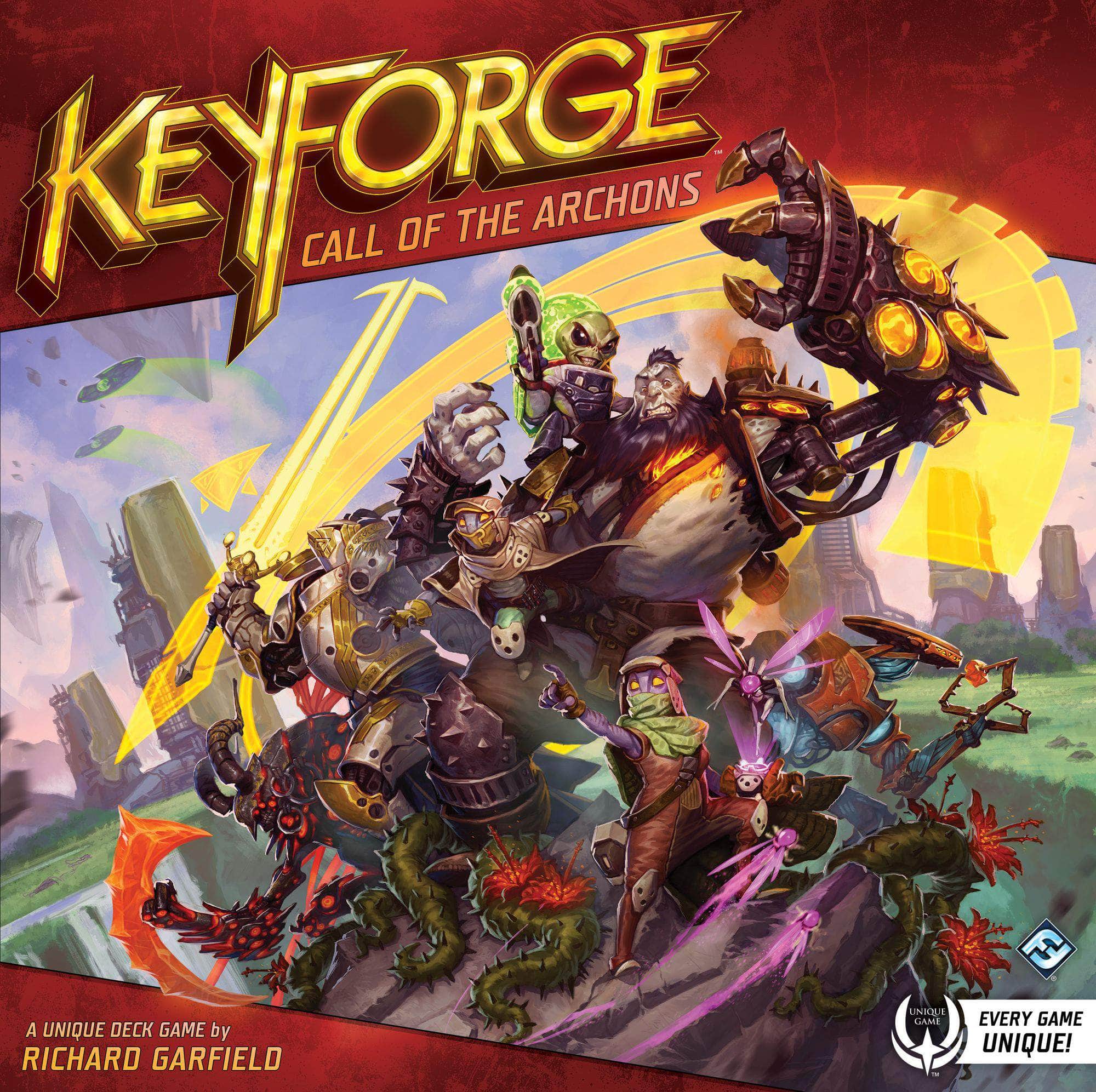 KeyForge: קריאת משחק הלוח הקמעונאות של ארכונים Asmodee, Asterion Press, Fantasy Flight Games KS800581A