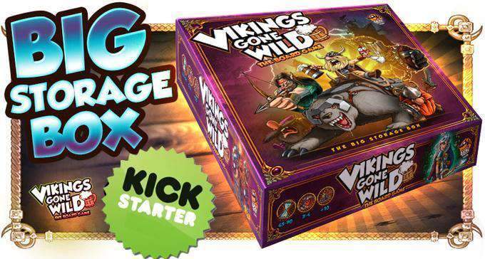 Vikings Gone Wild Big Storage Box Kickstarter Board Game Accessory