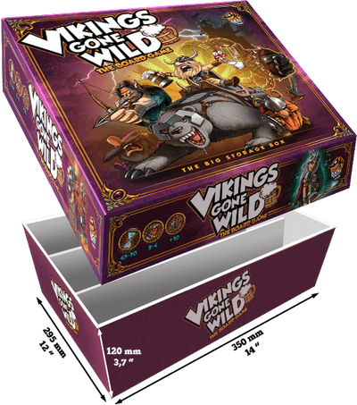 Kickstarter Vikings Gone Wild: Big Storage Box (Kickstarter Special) Kickstarter Board Game Acessório Corax Games